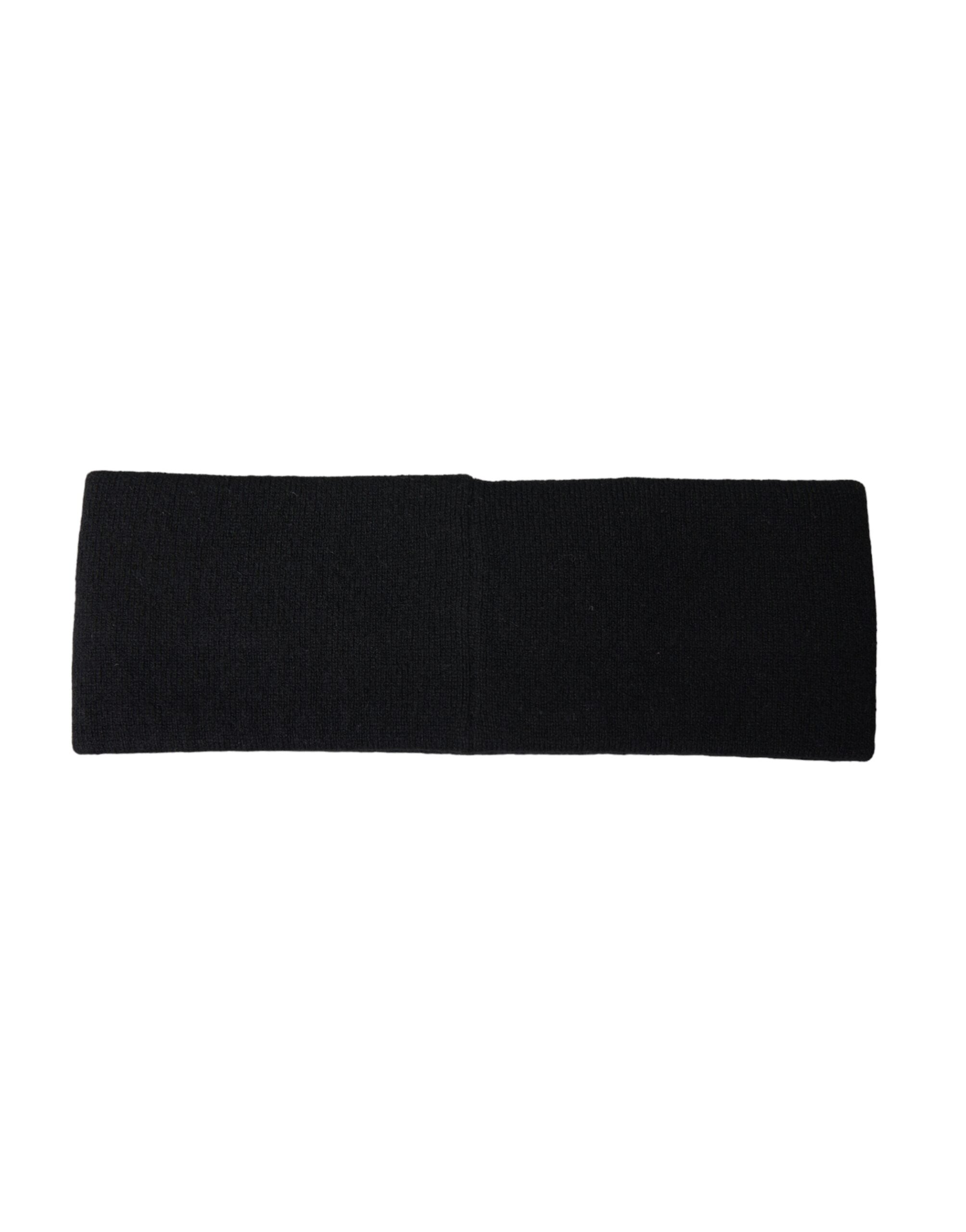 Dolce & Gabbana Black DG Cashmere Knitted Head Band καπέλο Ανδρικά