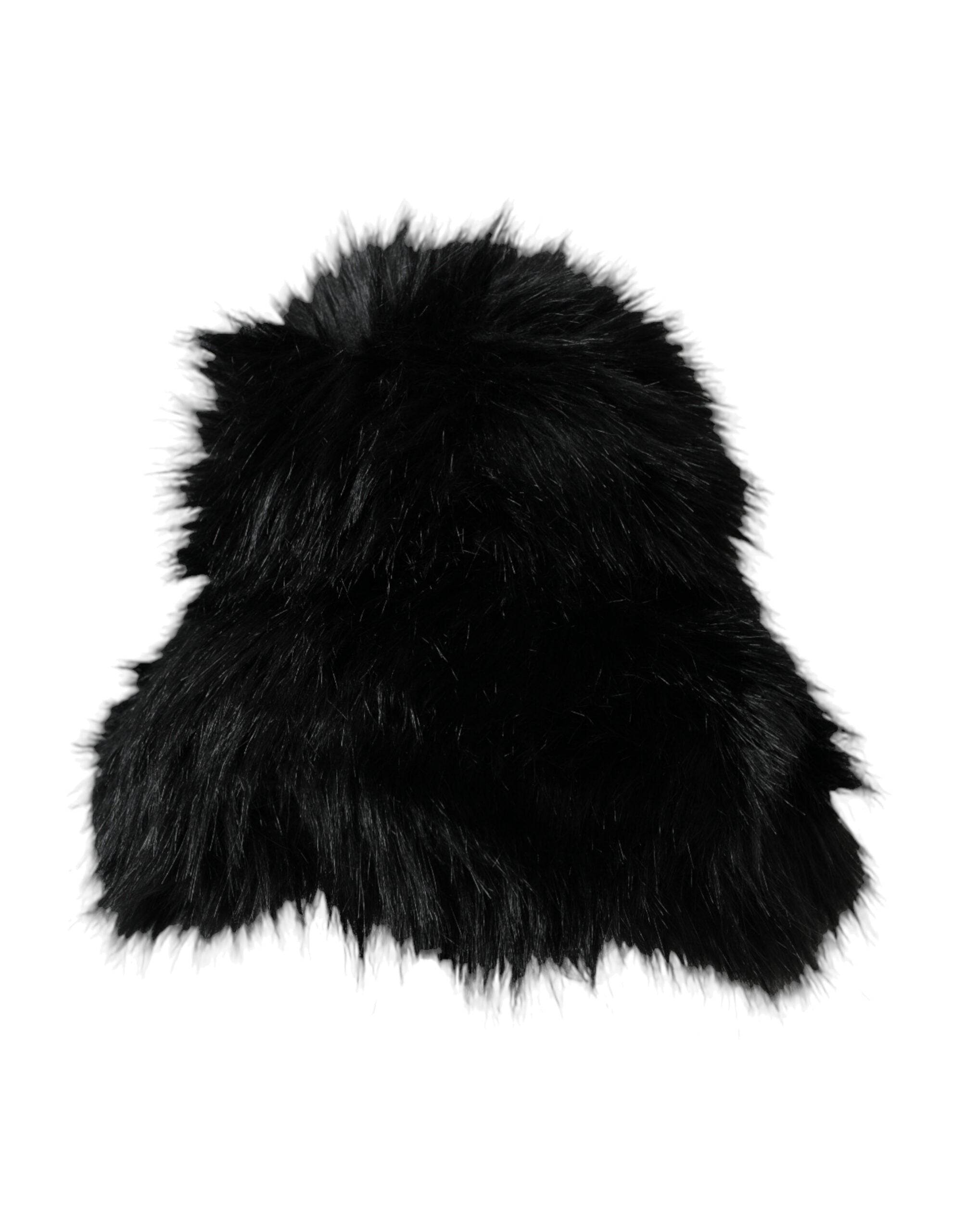 Γυναικείο καπέλο Dolce & Gabbana Black Faux Fur