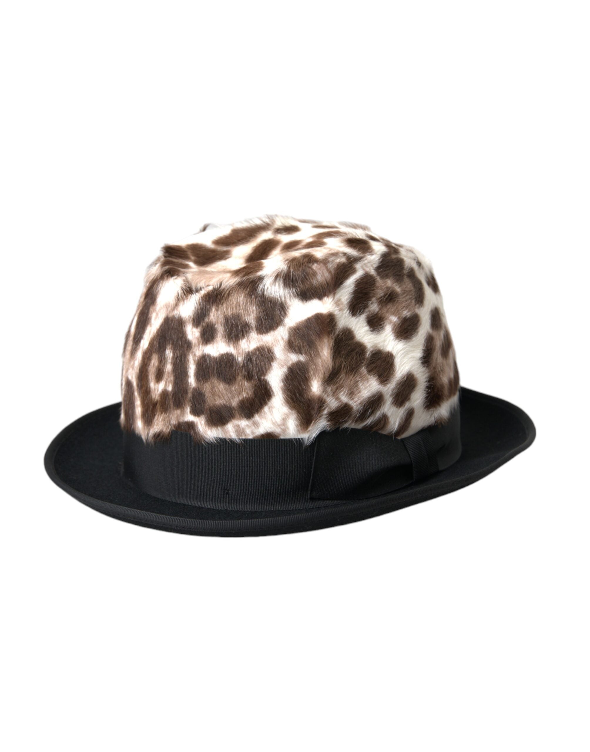 Dolce & Gabbana Πολύχρωμο Leopard Γυναικείο καπέλο Fedora