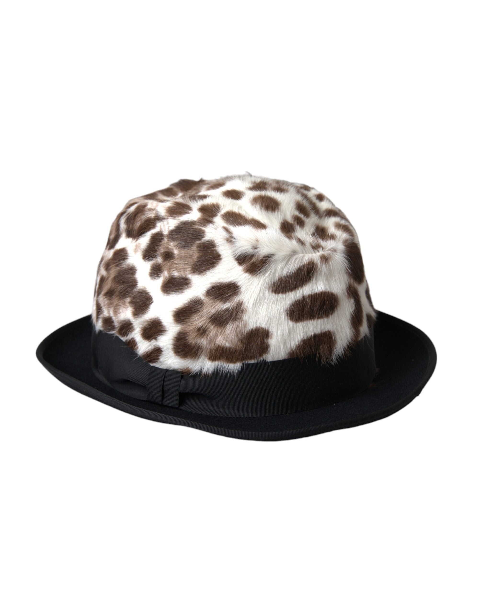 Dolce & Gabbana Πολύχρωμο Leopard Γυναικείο καπέλο Fedora