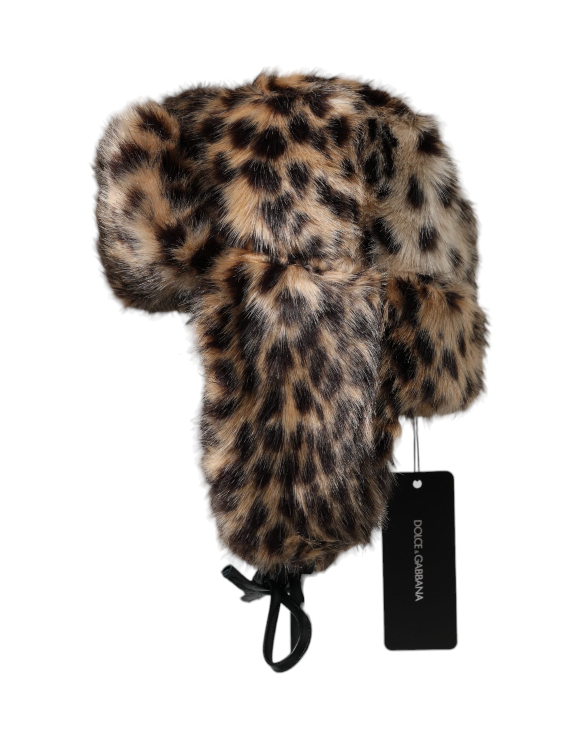 Γυναικείο καπέλο Dolce & Gabbana πολύχρωμο Leopard Fur Trapper