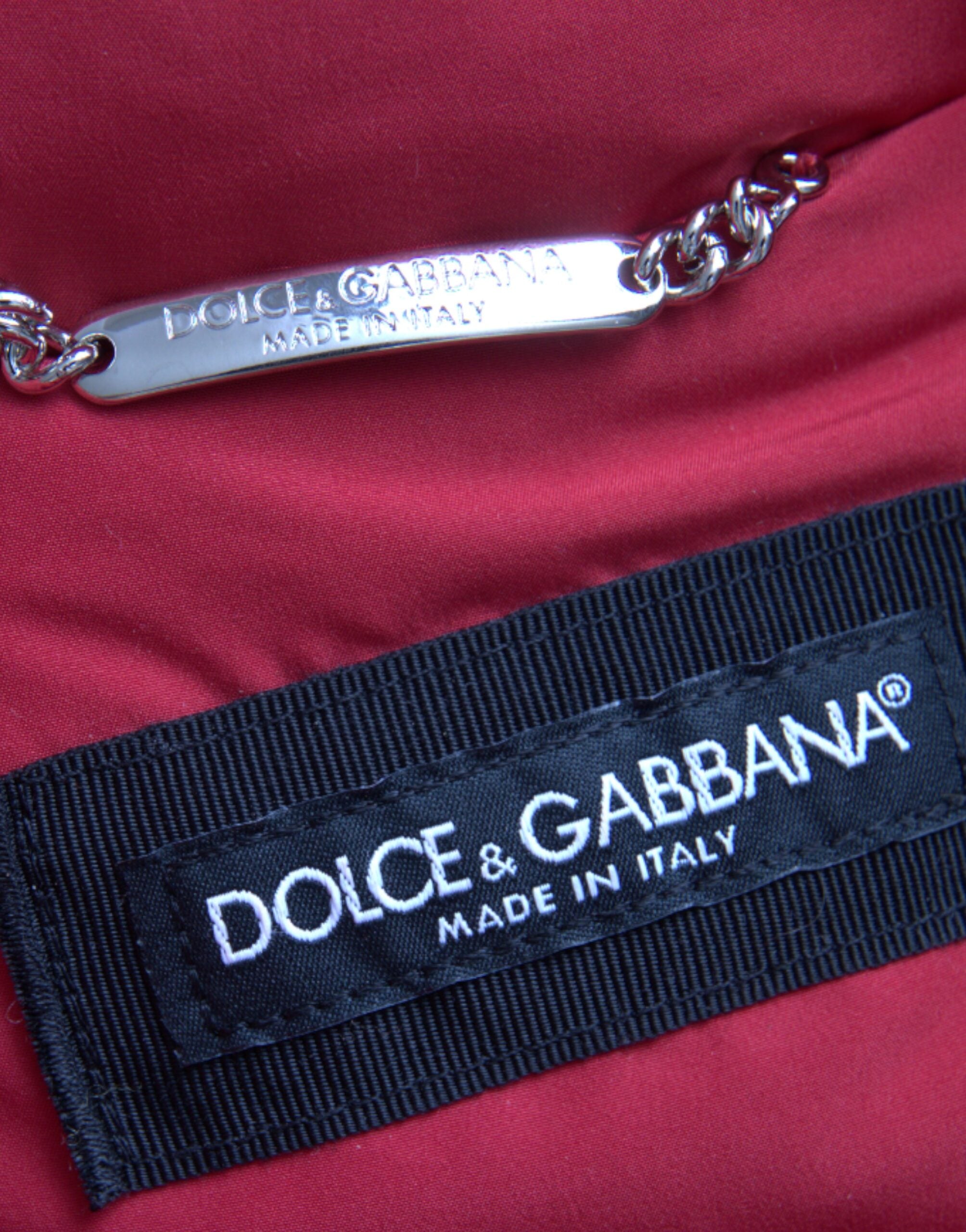 Dolce & Gabbana Πολύχρωμο καπιτονέ με κουκούλα Puffer Jacket