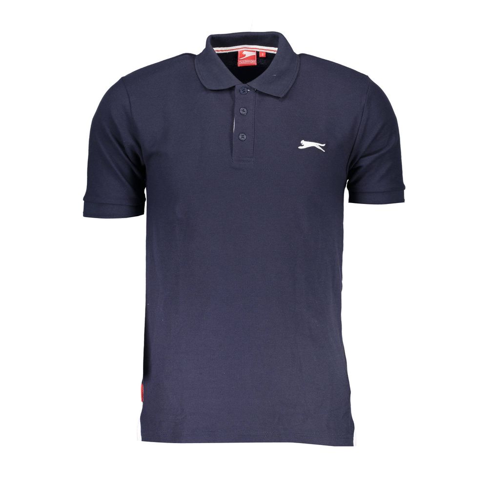 Slazenger Μπλε βαμβακερό polo πουκάμισο