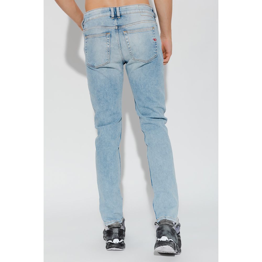 Diesel Light Blue Cotton Jeans &amp; Pant