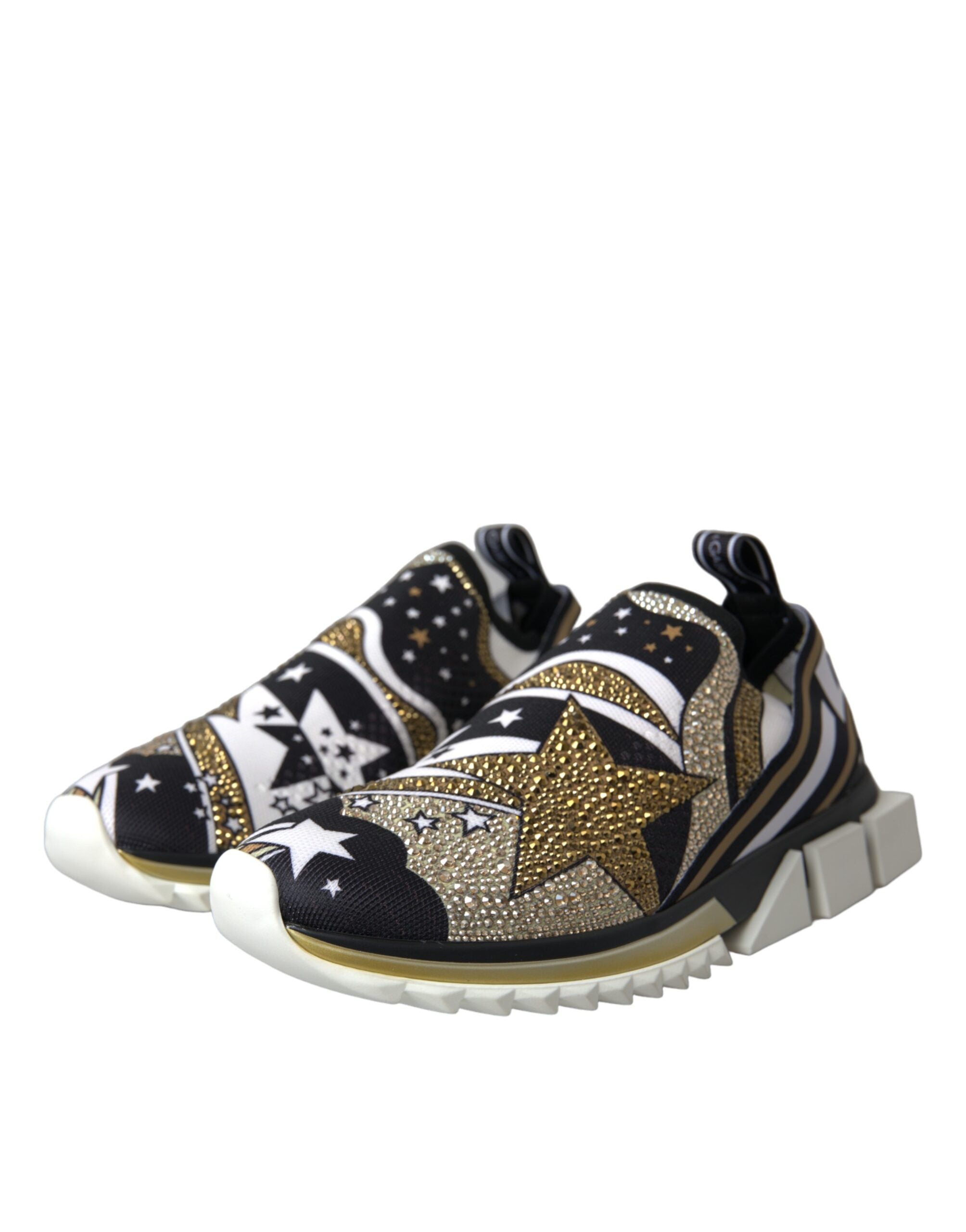 Dolce & Gabbana Multicolor Comet Star Print Sorrento Sneakers Shoes