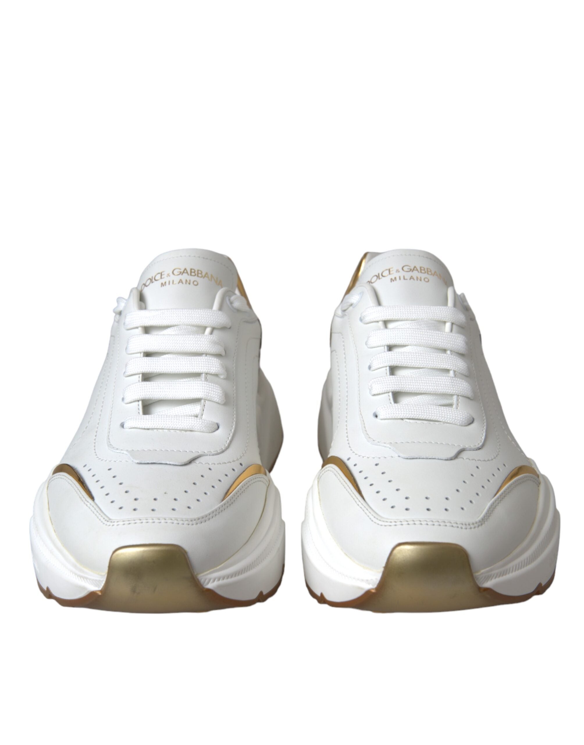 Παπούτσια Dolce &amp; Gabbana White Gold DAYMASTER Δερμάτινα Sneakers