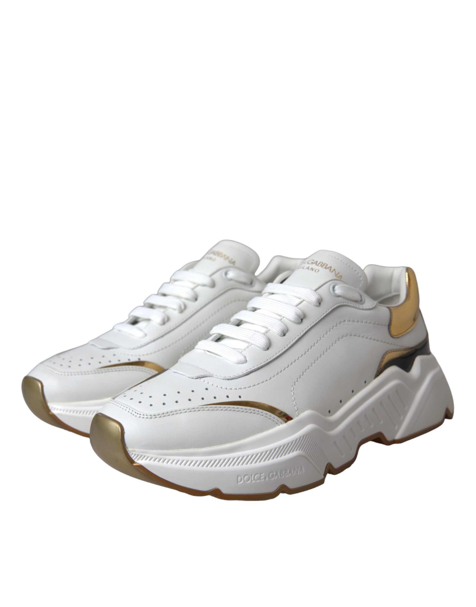 Παπούτσια Dolce &amp; Gabbana White Gold DAYMASTER Δερμάτινα Sneakers