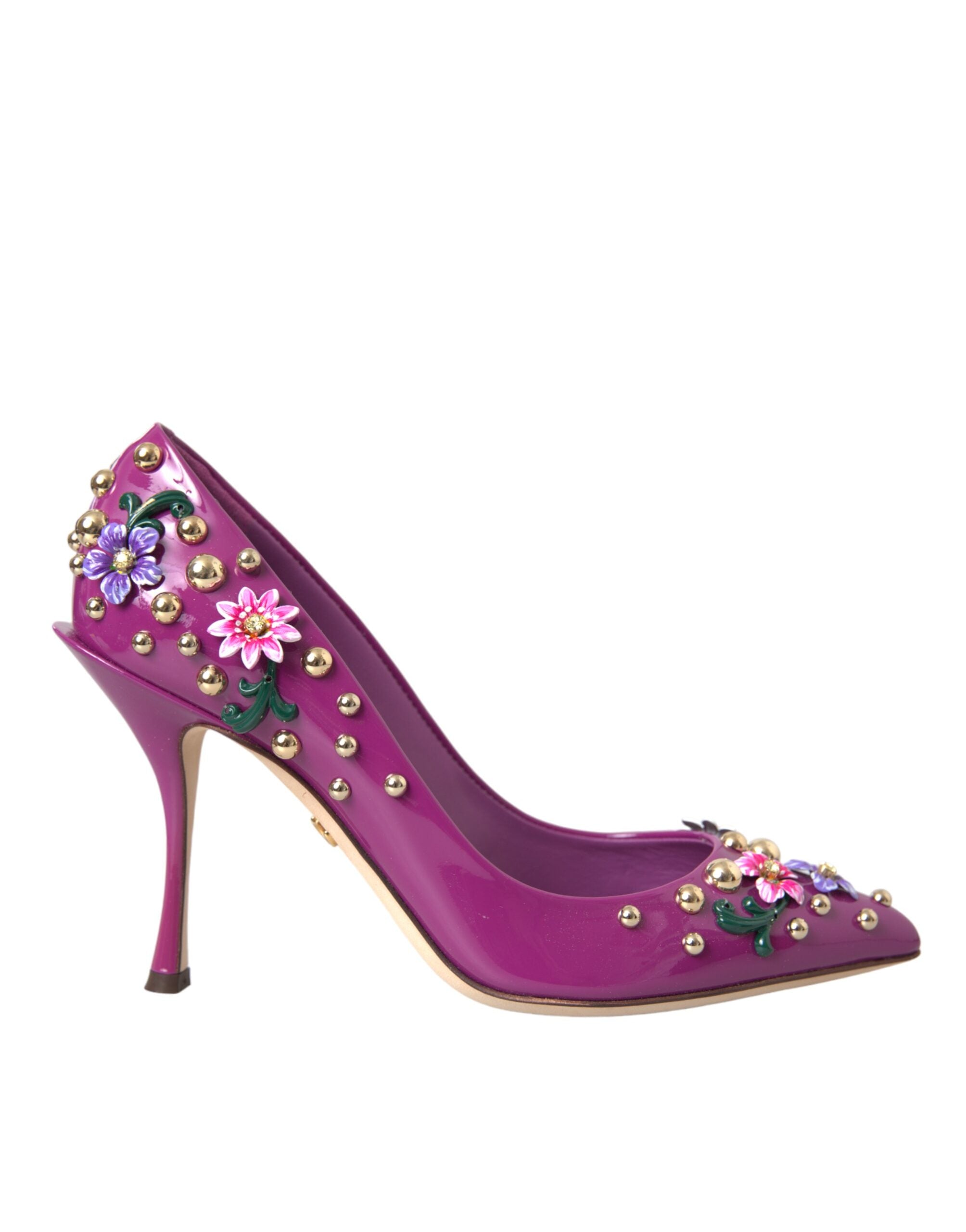 Παπούτσια Dolce & Gabbana Purple Embellished ψηλοτάκουνα Pumps