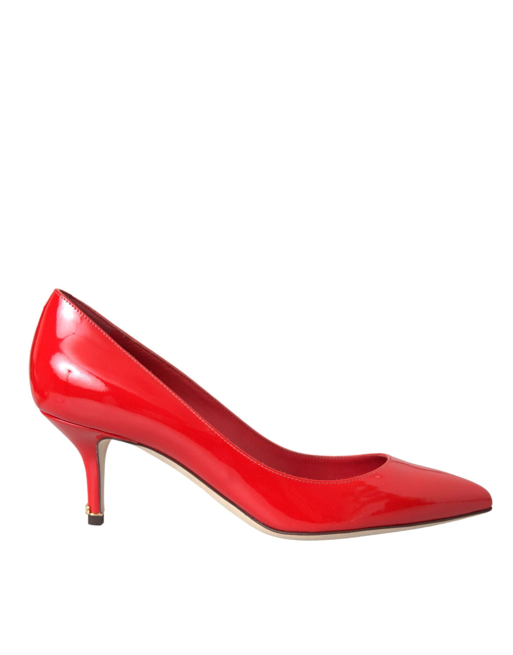 Παπούτσια Dolce & Gabbana Red Patent Leather Kitten Heels Pumps