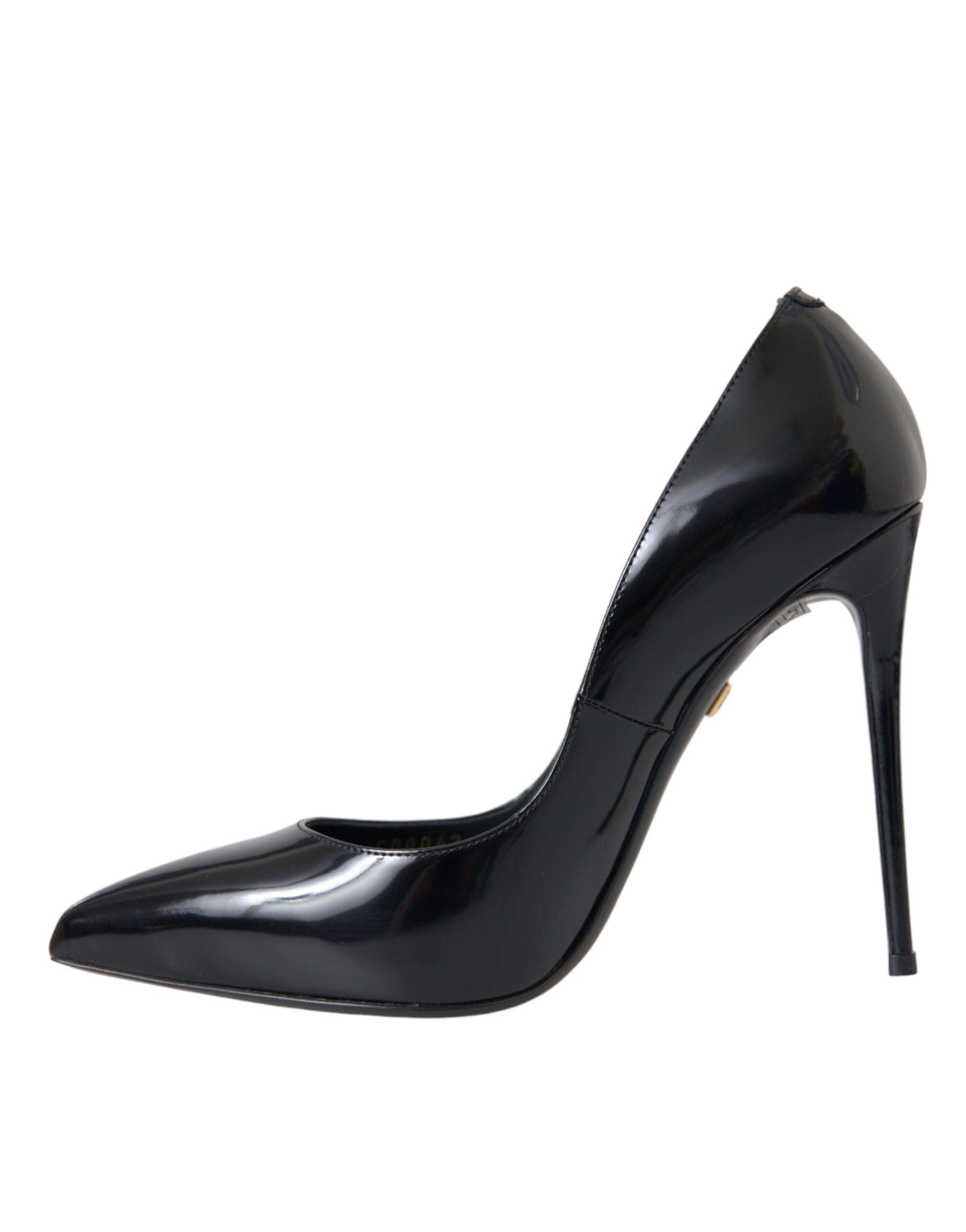 Dolce & Gabbana Black Patent Leather High Heels Pumps Shoes