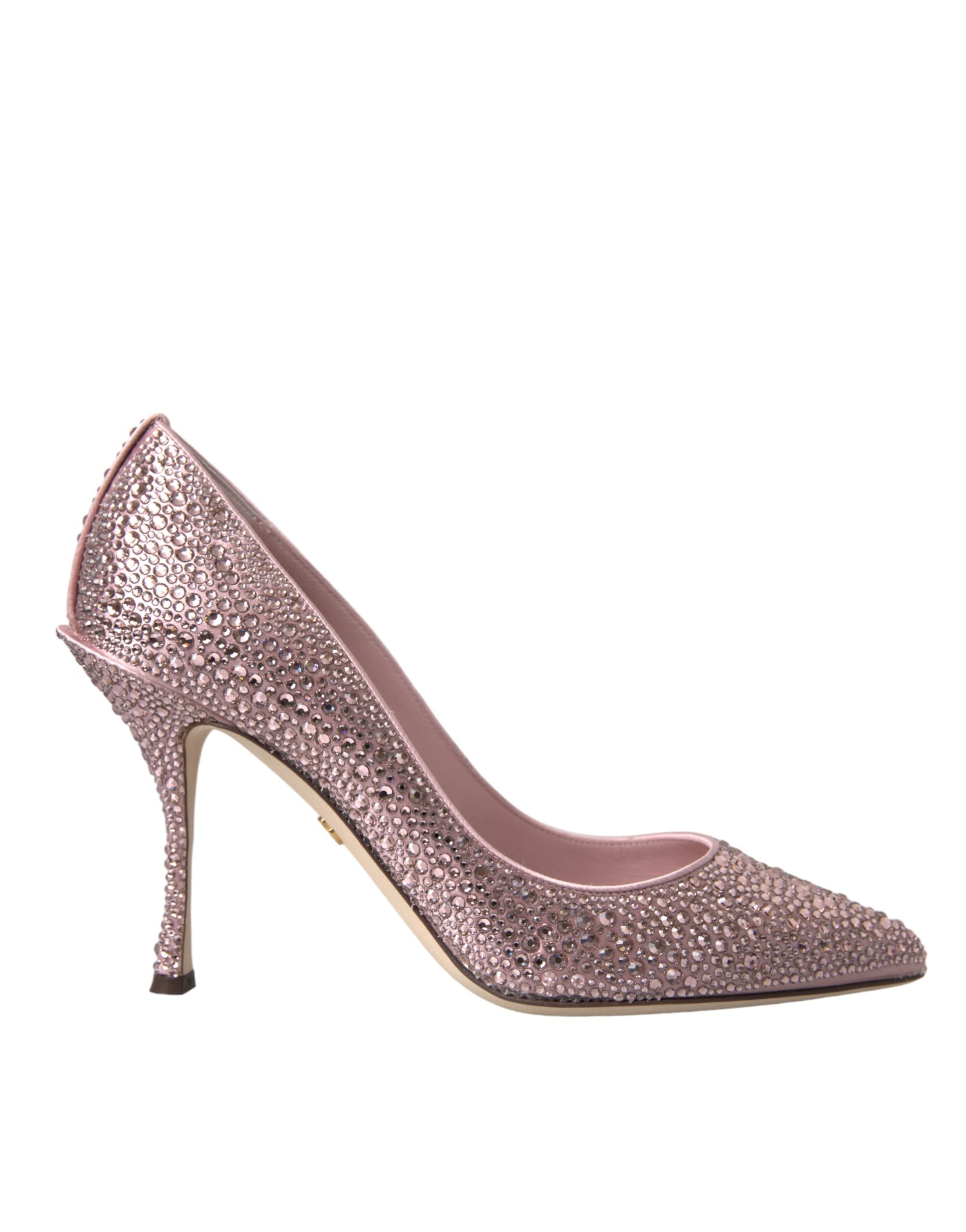 Παπούτσια Dolce & Gabbana Pink Strass Crystal Heels Pumps