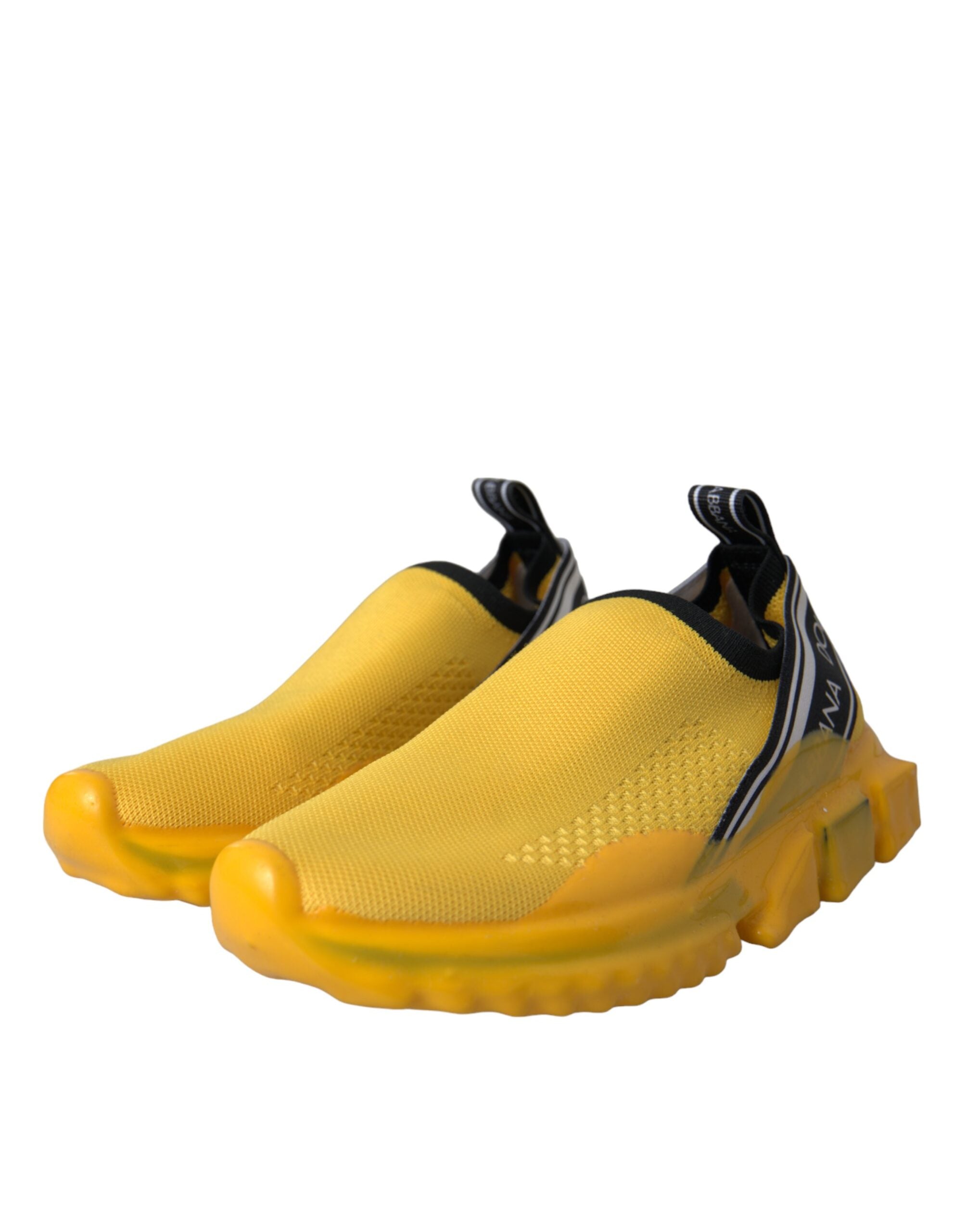 Dolce & Gabbana Yellow Sorrento Slip On Sneakers Γυναικεία παπούτσια