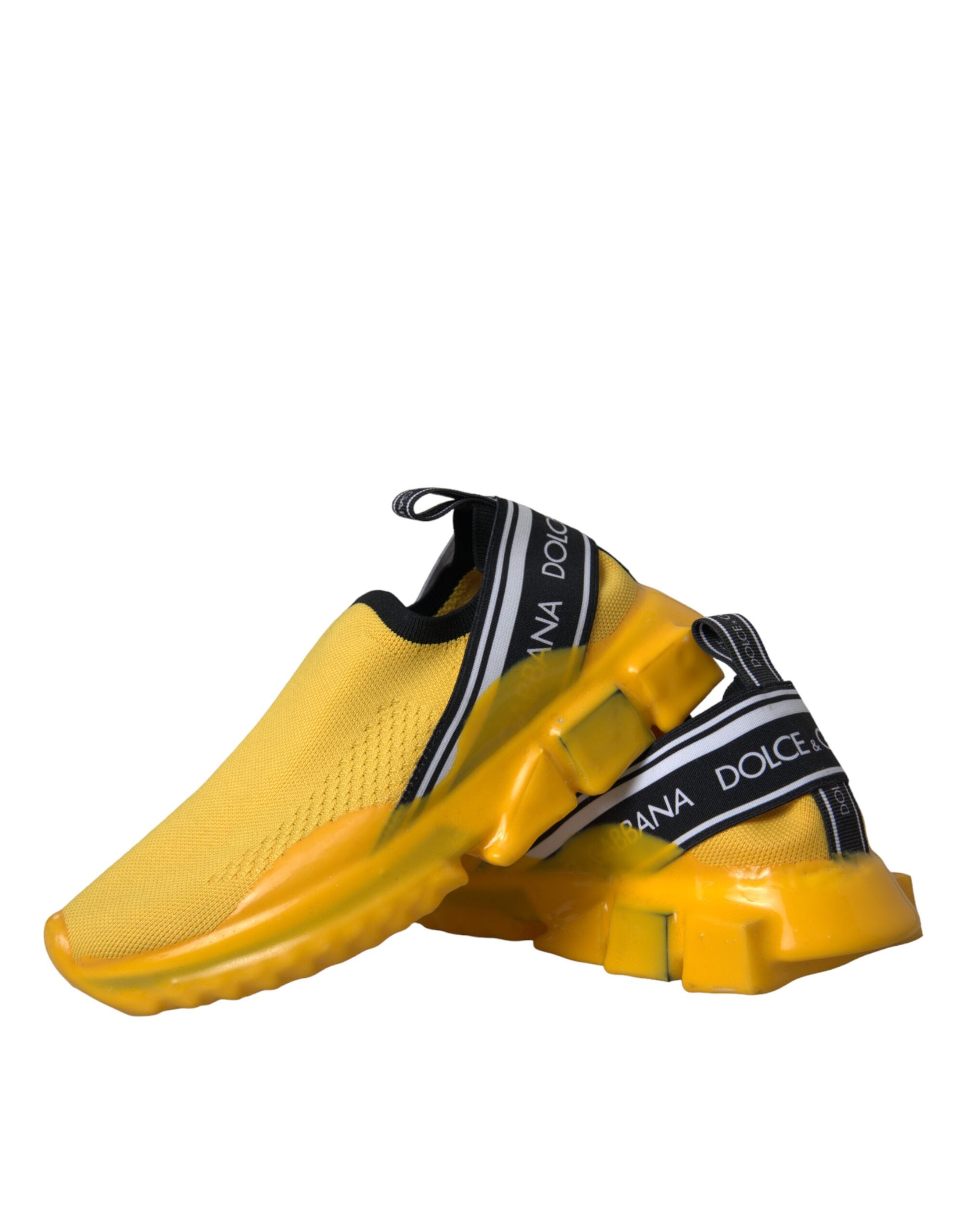 Dolce & Gabbana Yellow Sorrento Slip On Sneakers Γυναικεία παπούτσια