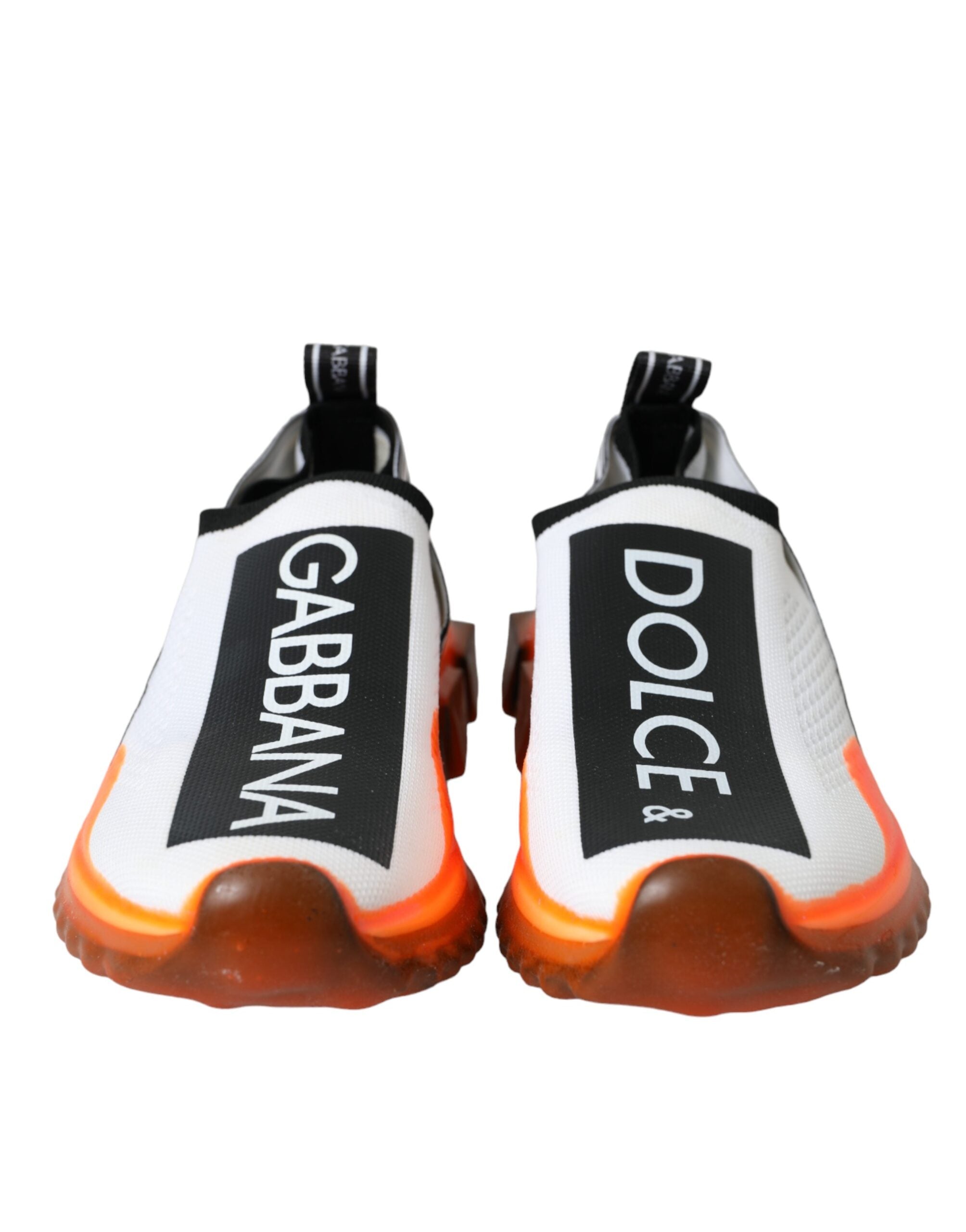 Παπούτσια Dolce & Gabbana Black White Orange Slip On Sorrento Sneakers