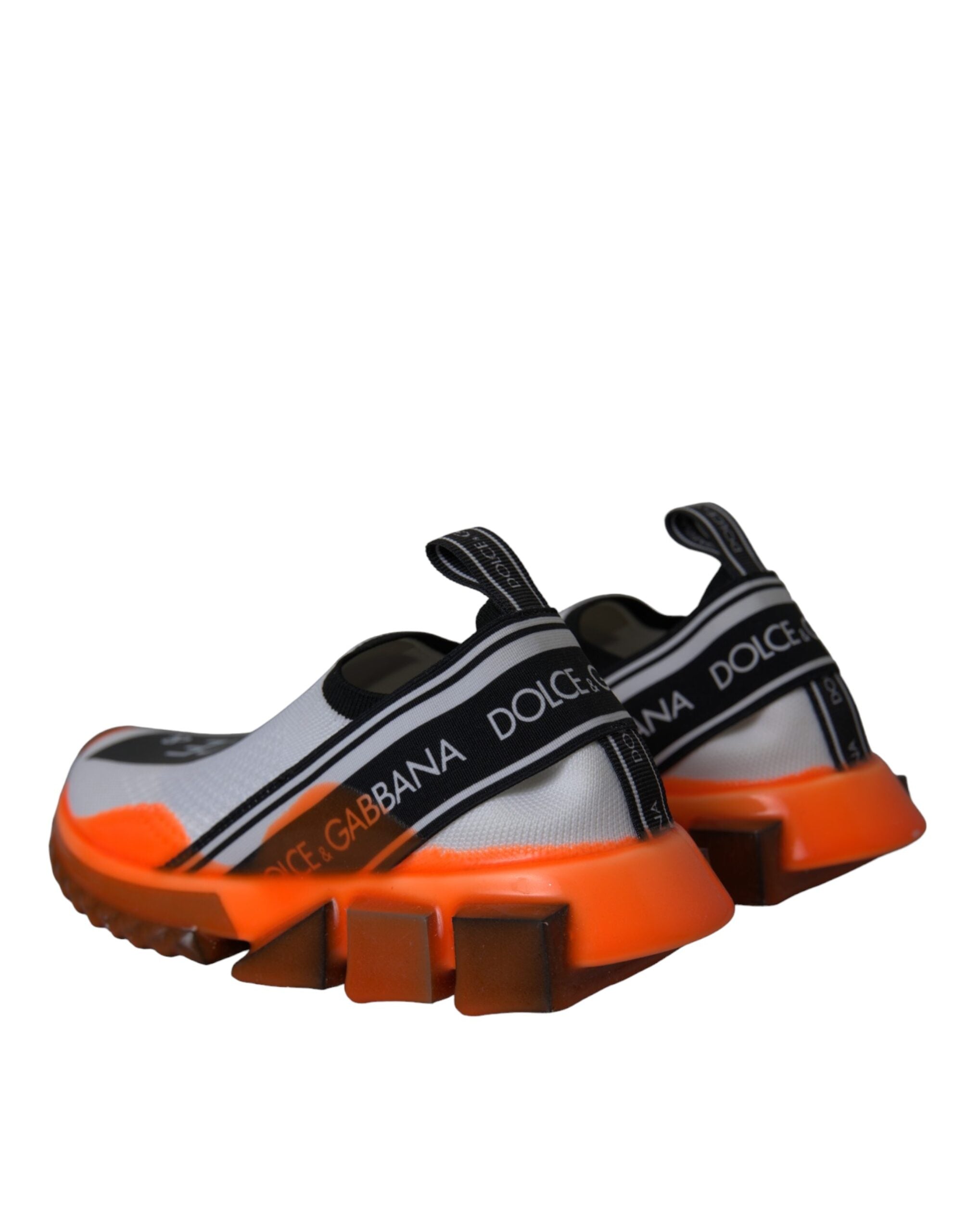 Παπούτσια Dolce & Gabbana Black White Orange Slip On Sorrento Sneakers