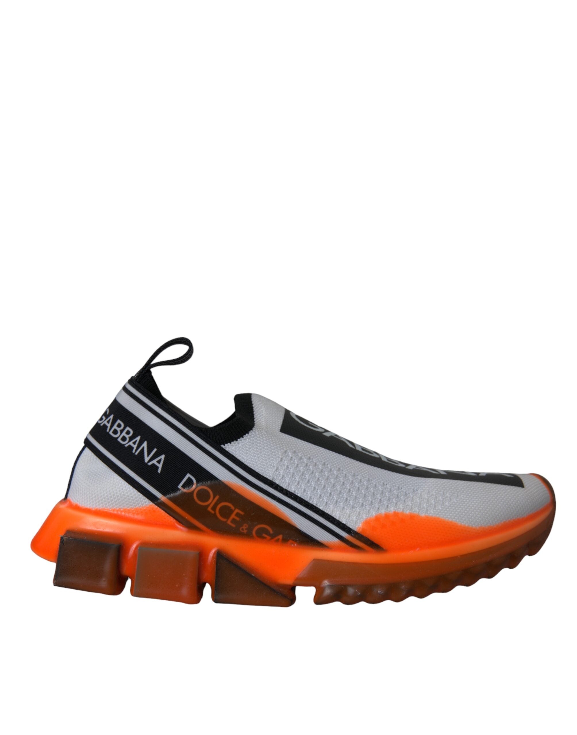 Παπούτσια Dolce & Gabbana Black White Orange Slip On Sorrento Sneakers