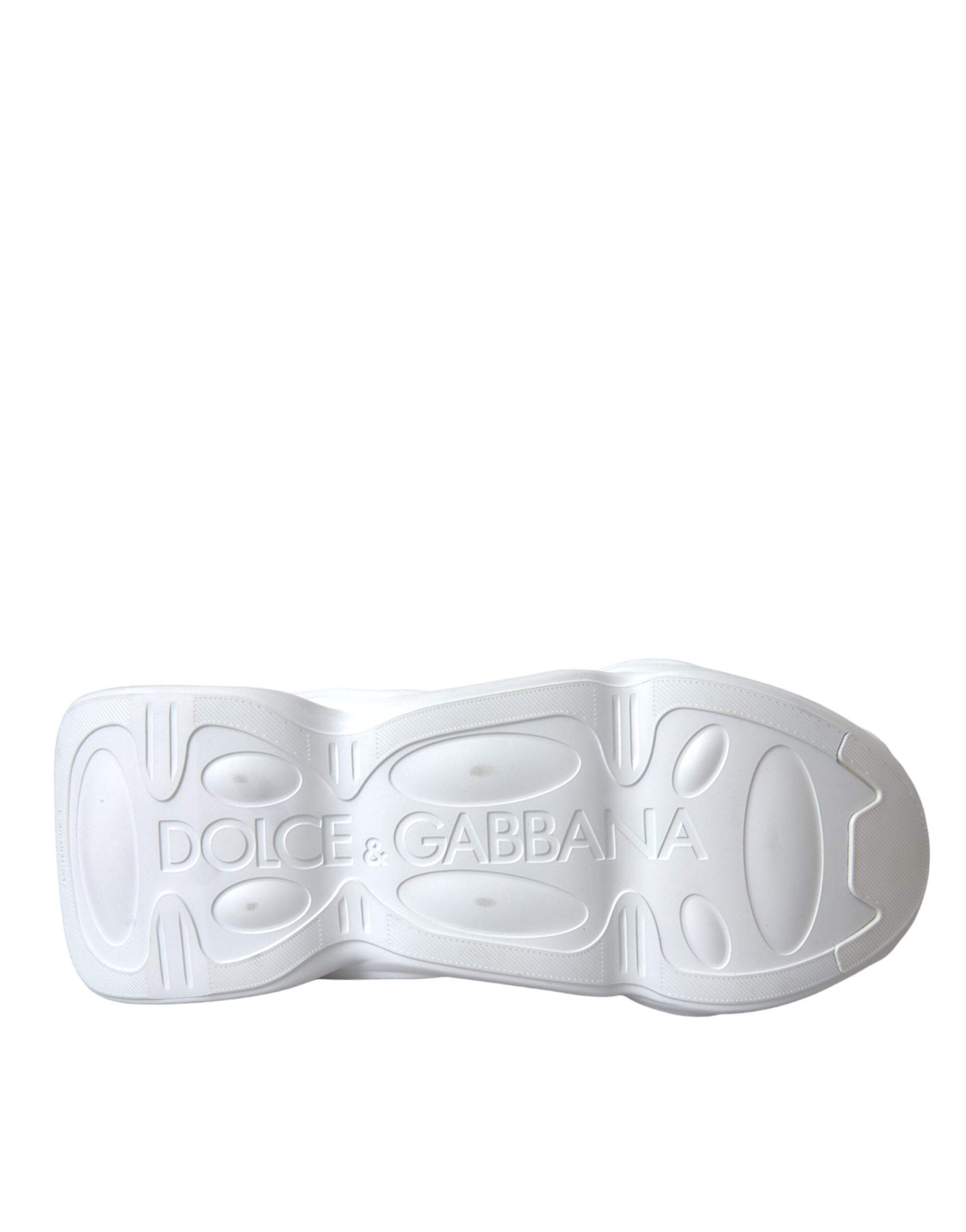 Παπούτσια πάνινα παπούτσια Dolce & Gabbana White P<tc>add</tc>ed Fabric Wave Low Top