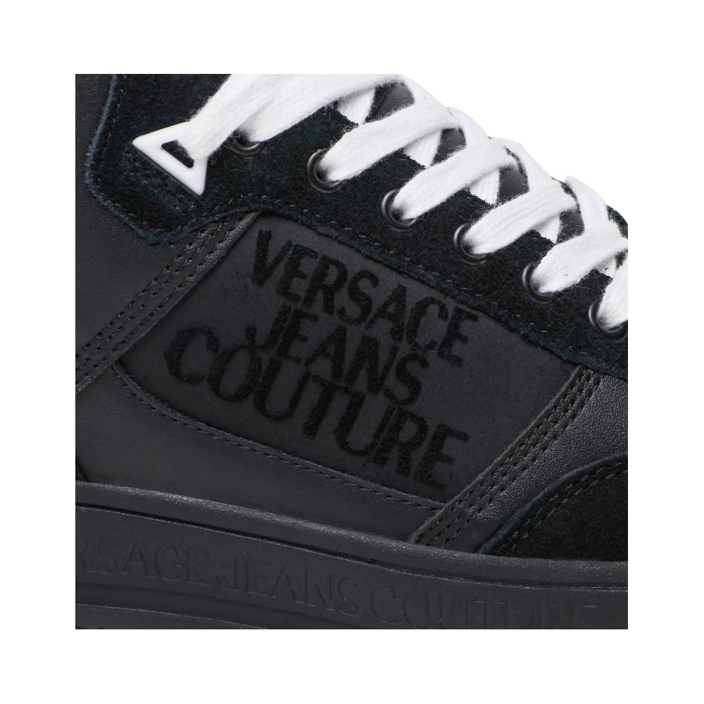 Versace Jeans Μαύρο Δερμάτινο Di Calfskin Sneaker