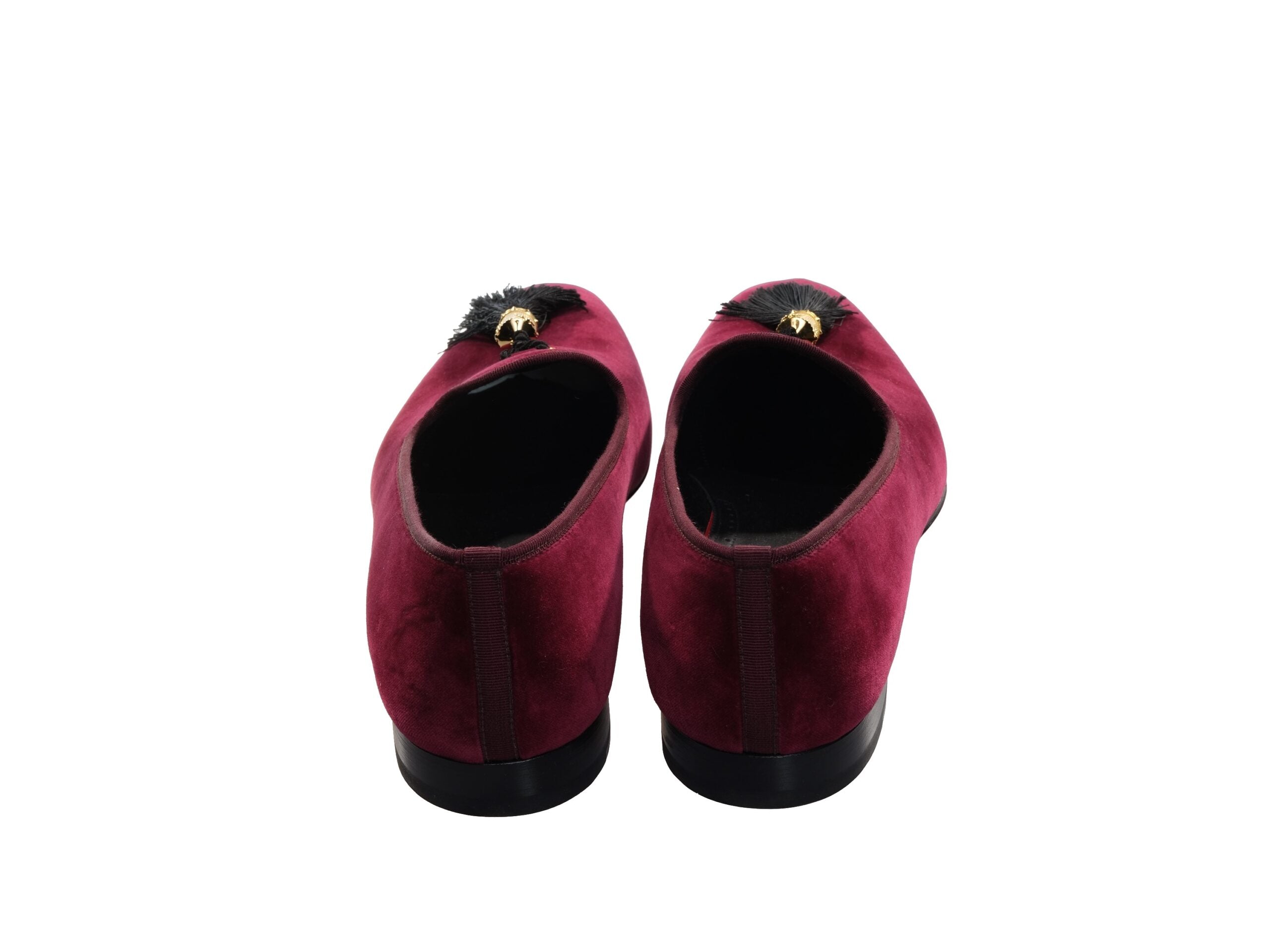 Βελούδινα Flat παπούτσια Christian Louboutin Stanboul Burgundy