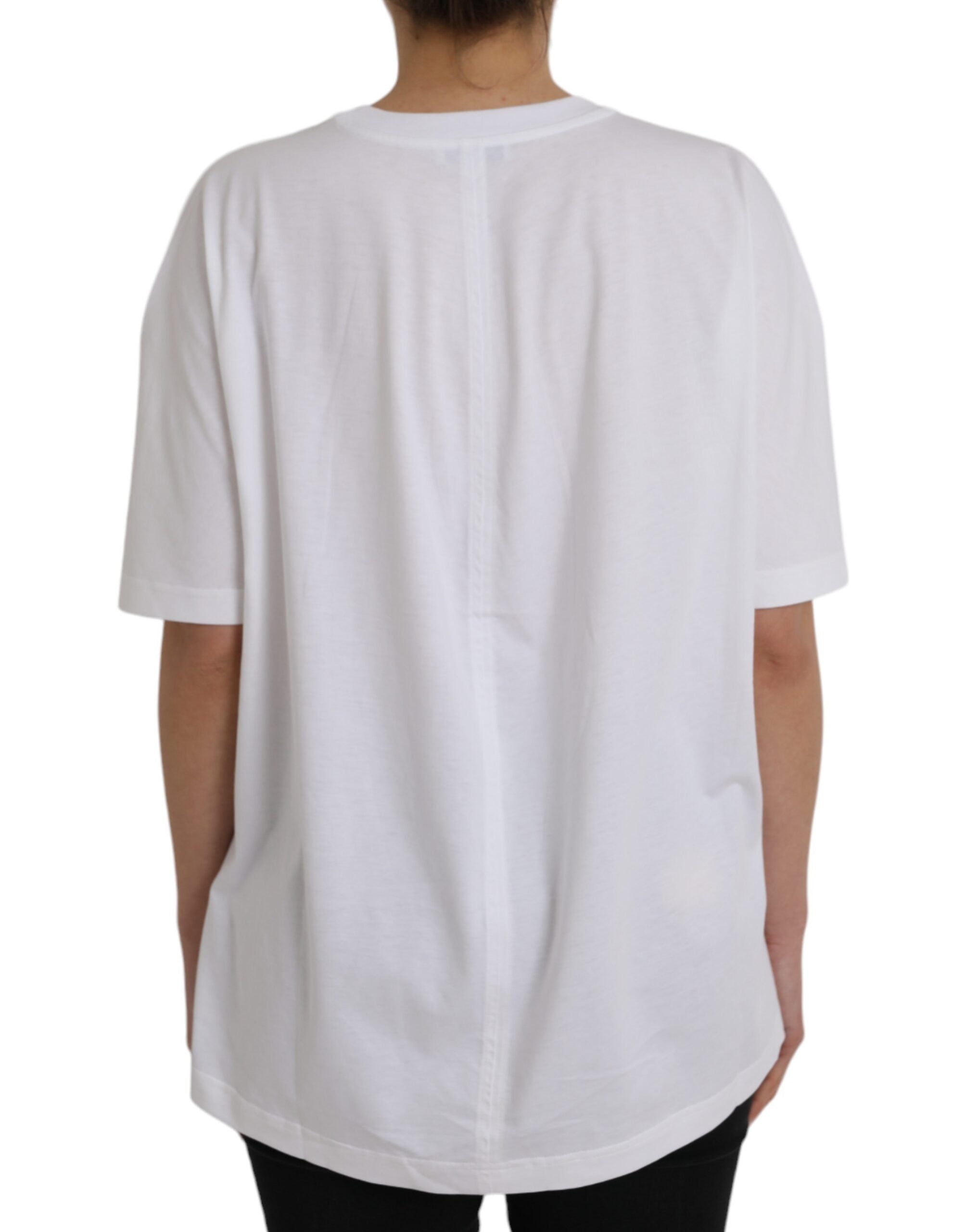 Μπλουζάκι Balenciaga White Cotton Crew με κοντό μανίκι