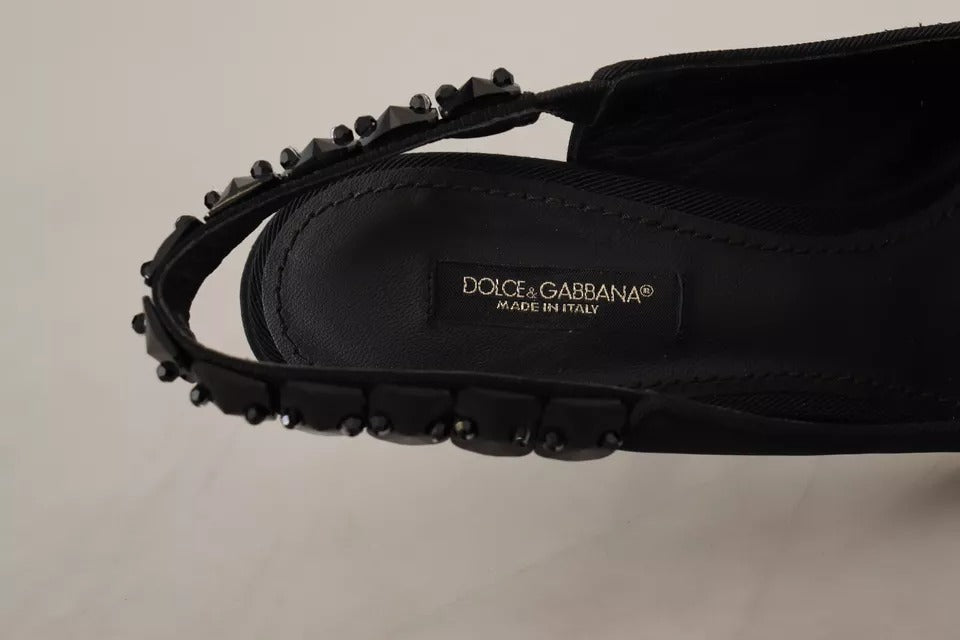 Παπούτσια Charmeuse με μαύρες γόβες Dolce & Gabbana