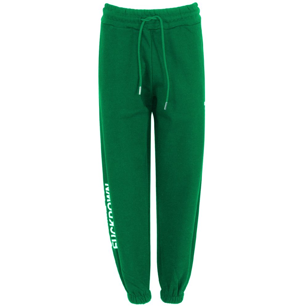 Comme Des Fuckdown Green Cotton Jeans &amp; Pant