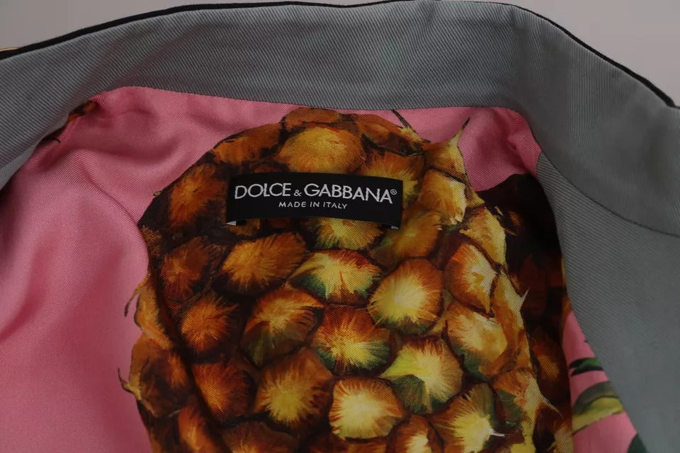 Μπουφάν Dolce & Gabbana με μπλε κρύσταλλο διακοσμημένο βαμβακερό μπουφάν