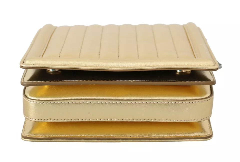 Dolce & Gabbana Gold Shoulder #DG GIRLS Δερμάτινη τσάντα Clutch Sling