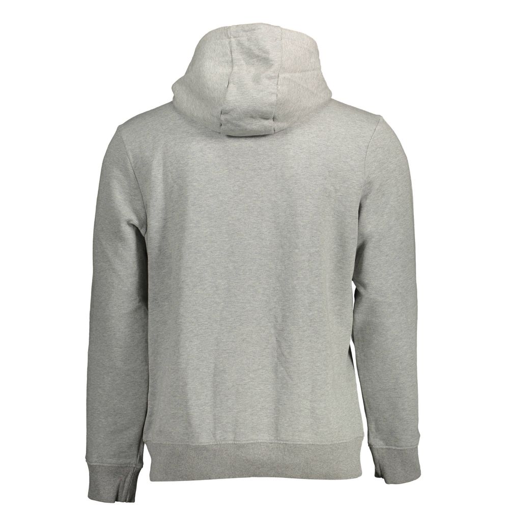 Hoodie Napapijri Chic Grey Organic Cotton Blend Hoodie