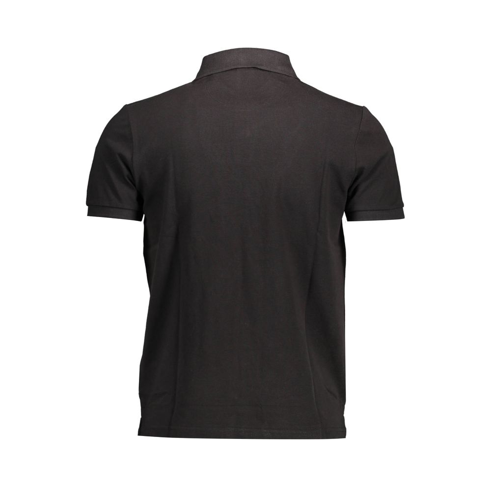 North Sails Elegant Short-Sleeved Black Polo Shirt