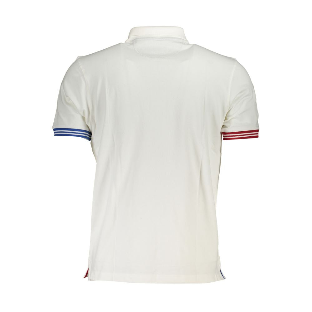 La Martina Elegant White Polo με λεπτομέρειες αντίθεσης