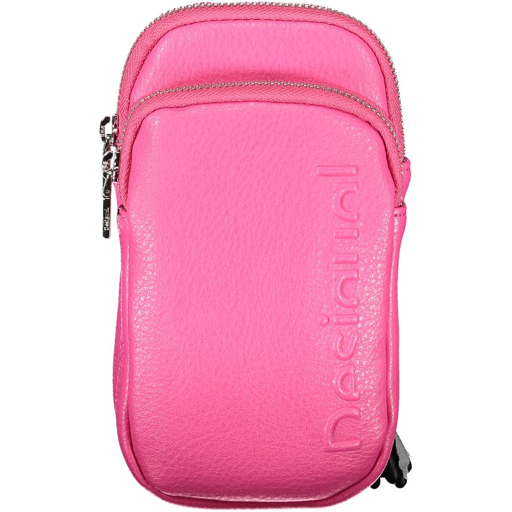 Desigual Pink Polyethylene Handbag