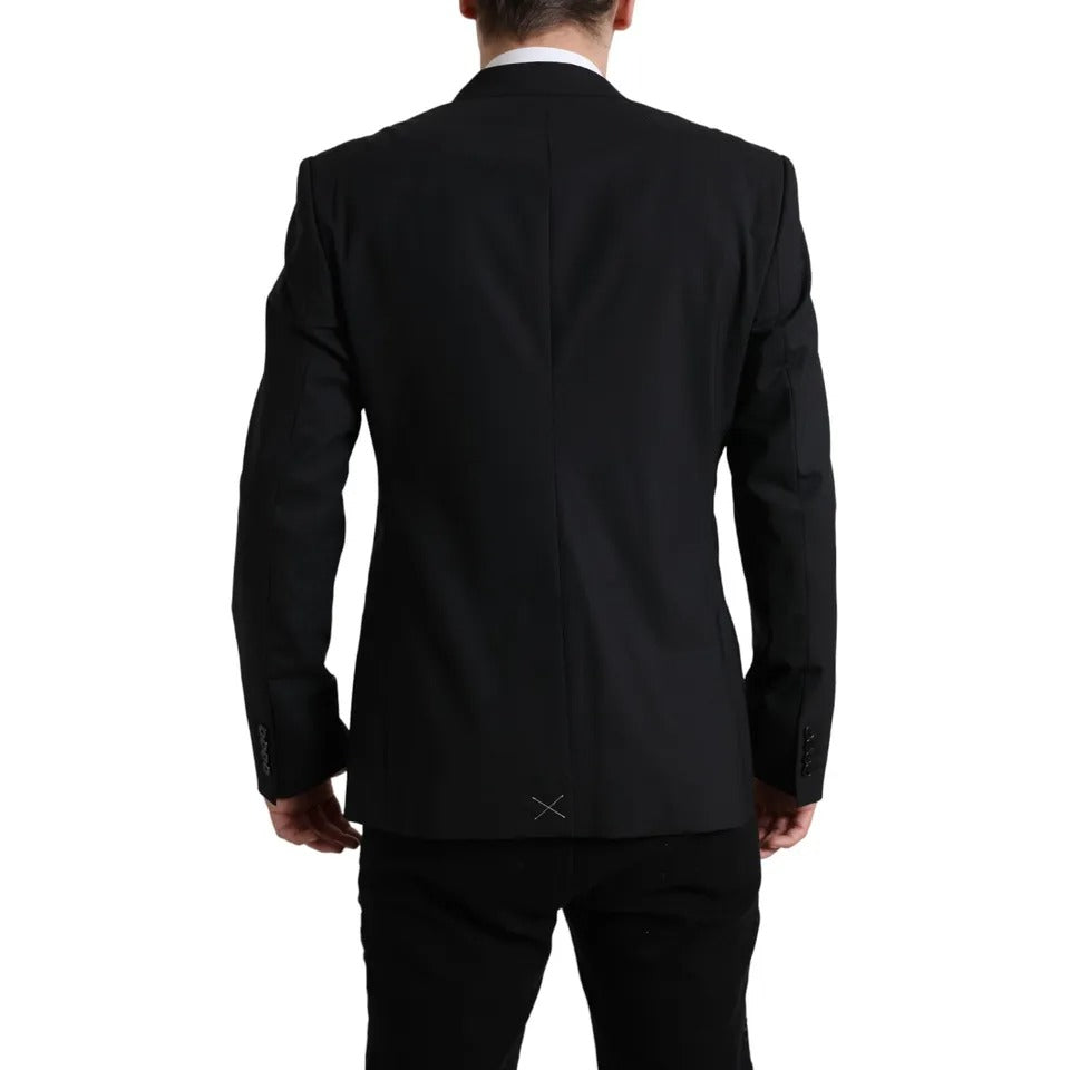 Μπλέιζερ με Stretch Jacket Dolce & Gabbana Black Wool MARTINI