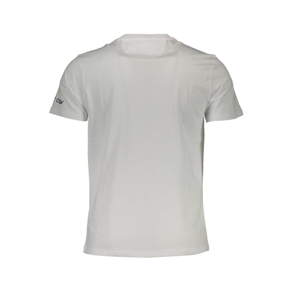 La Martina Embroidered Logo White Tee for Men