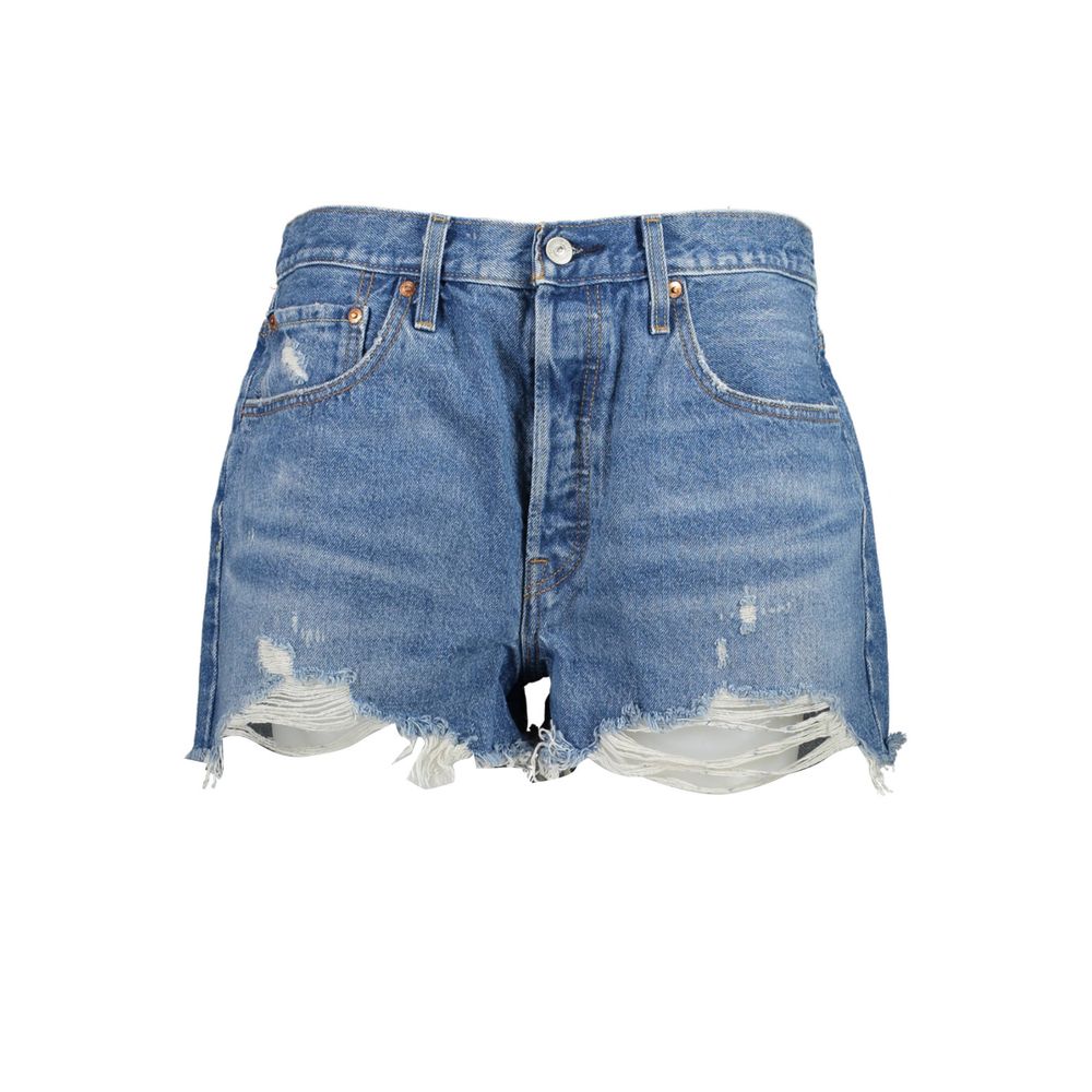 Levi's Chic Vintage 501 Denim Shorts with Worn Effect