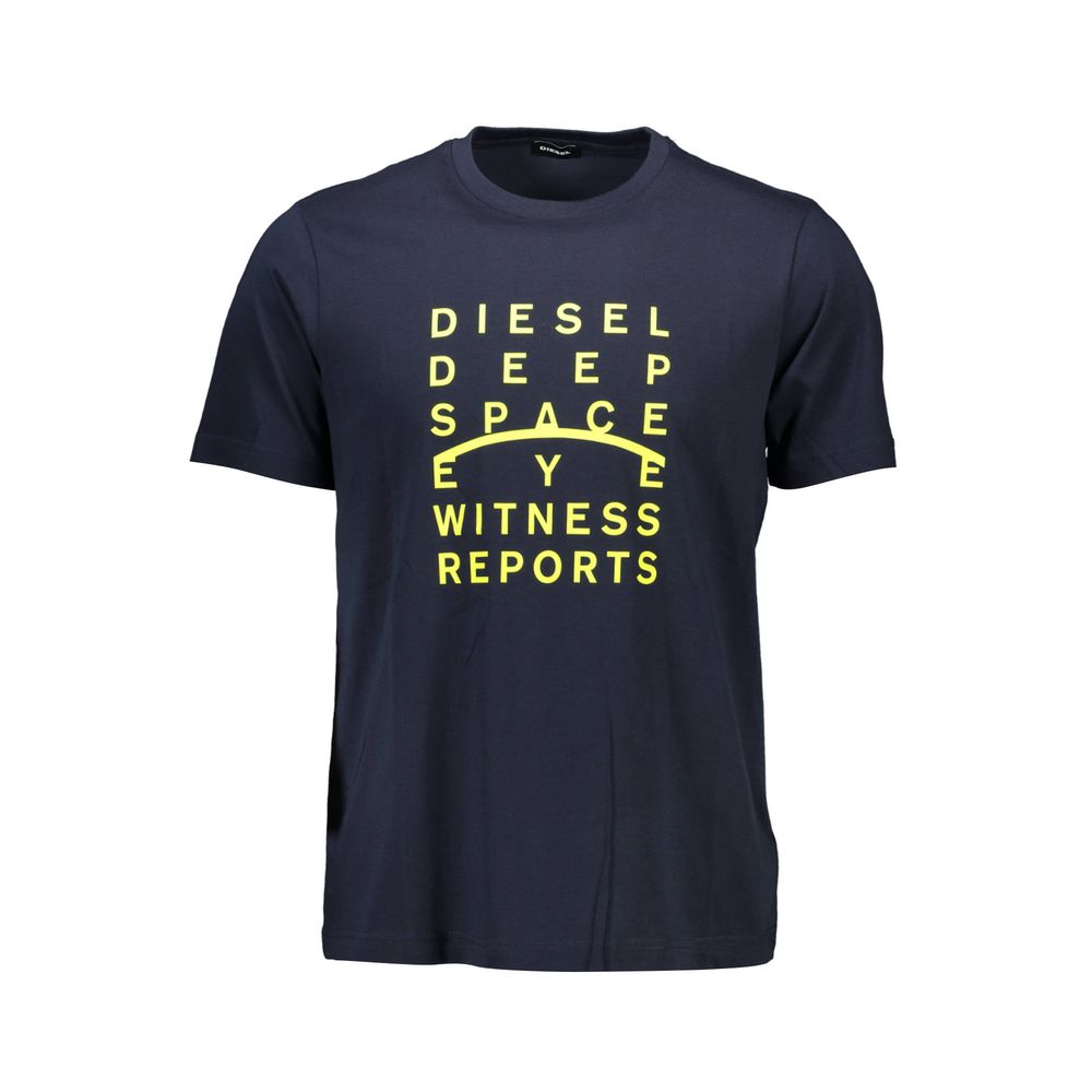 Μπλουζάκι με λογότυπο Diesel Sleek Blue Crew