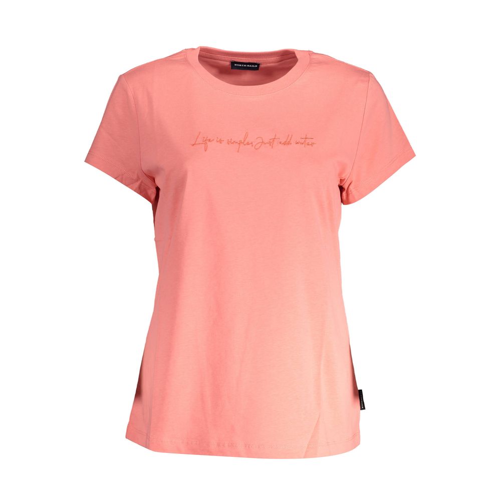 North Sails Chic Pink Organic Cotton Tee