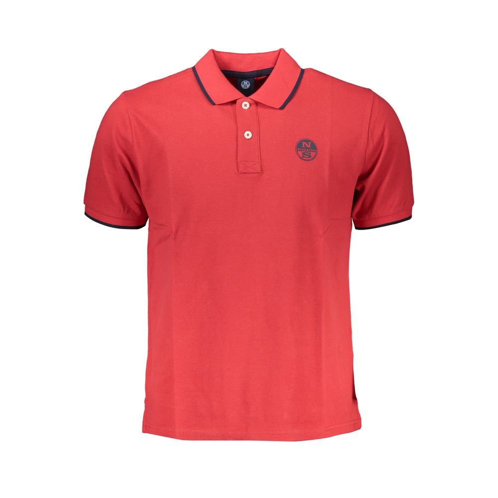 <tc>North Sails</tc> Red Cotton Polo πουκάμισο