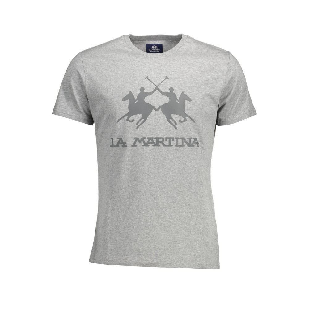 La Martina Elegant Crew Neck Tee με στάμπα υπογραφής