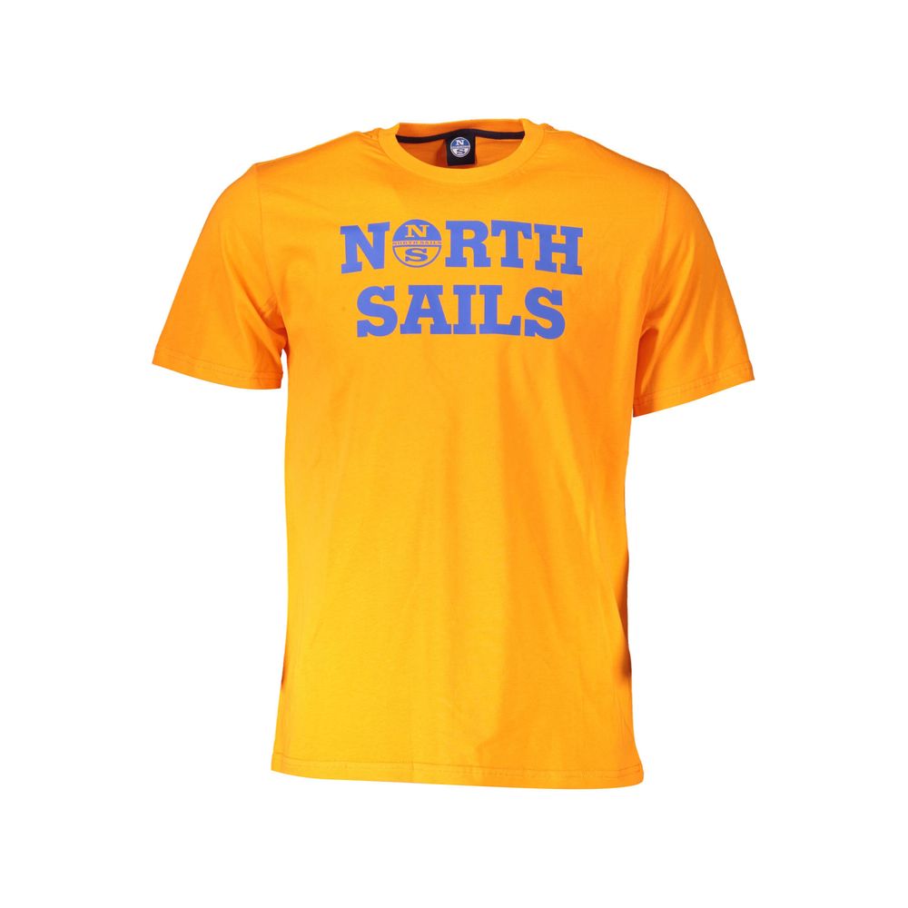 <tc>North Sails</tc> Ζωντανό πορτοκαλί βαμβακερό μπλουζάκι με εκτύπωση λογότυπου