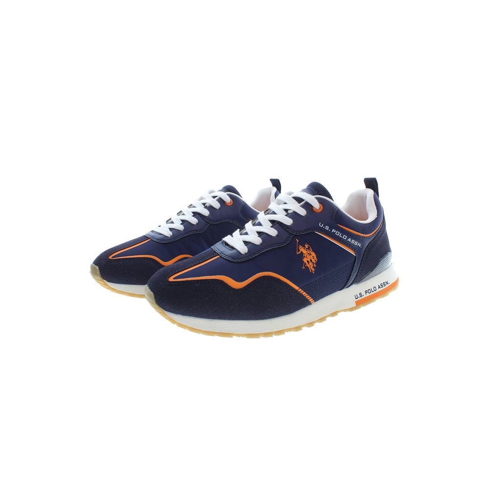 US POLO ASSN. Chic Blue Sporty Sneakers με κορδόνια