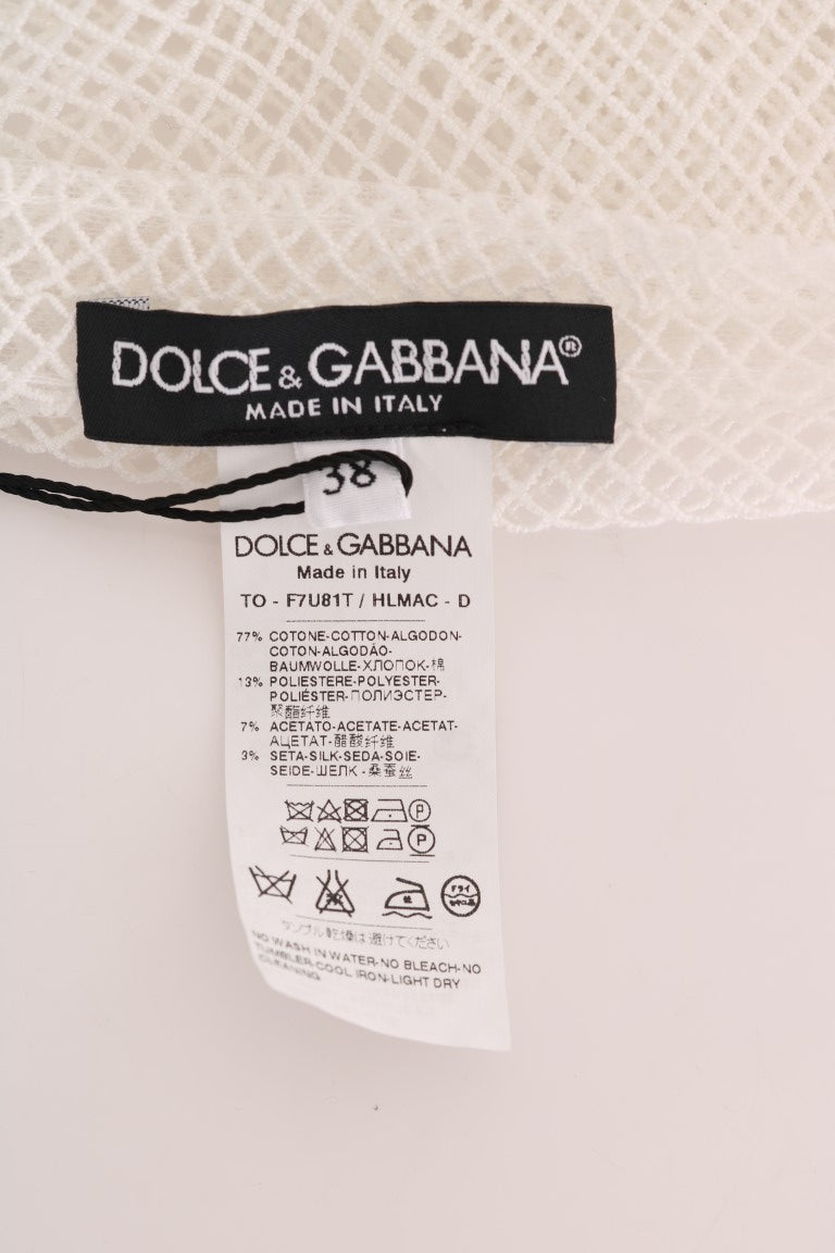 Dolce &amp; Gabbana Αμάνικο διαφανές δίχτυ Tank Top