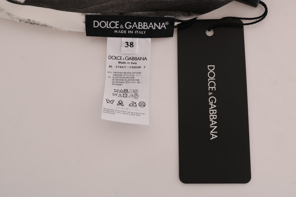 Κομψή ριγέ Stretch μπλούζα Dolce &amp; Gabbana