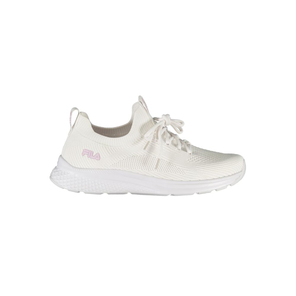 Fila Elegant White Run-It Sneakers με ροζ λεπτομέρειες