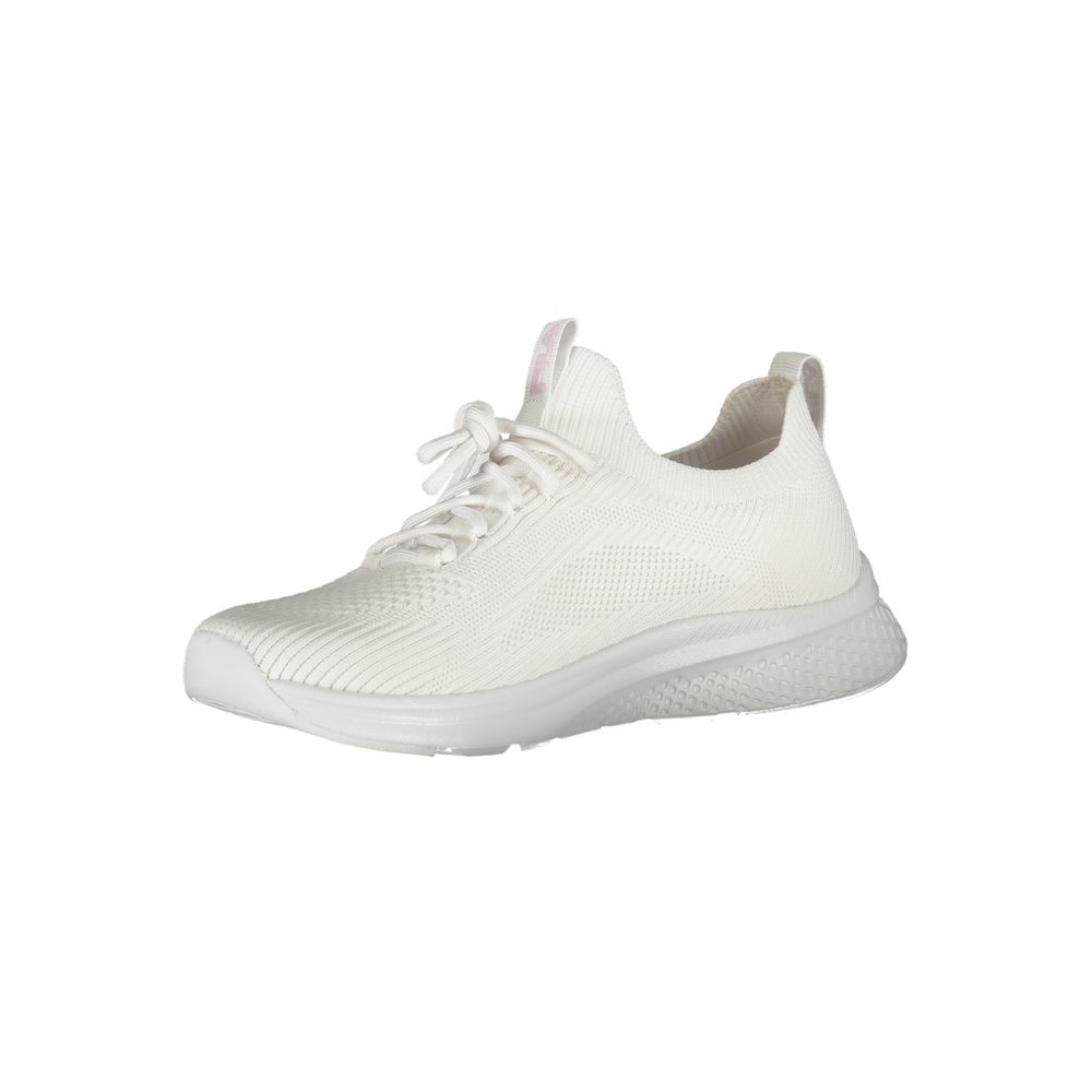 Fila Elegant White Run-It Sneakers με ροζ λεπτομέρειες