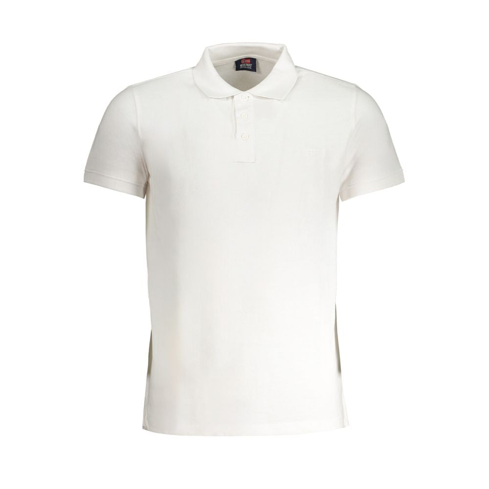 Norway 1963 White Cotton Polo Shirt