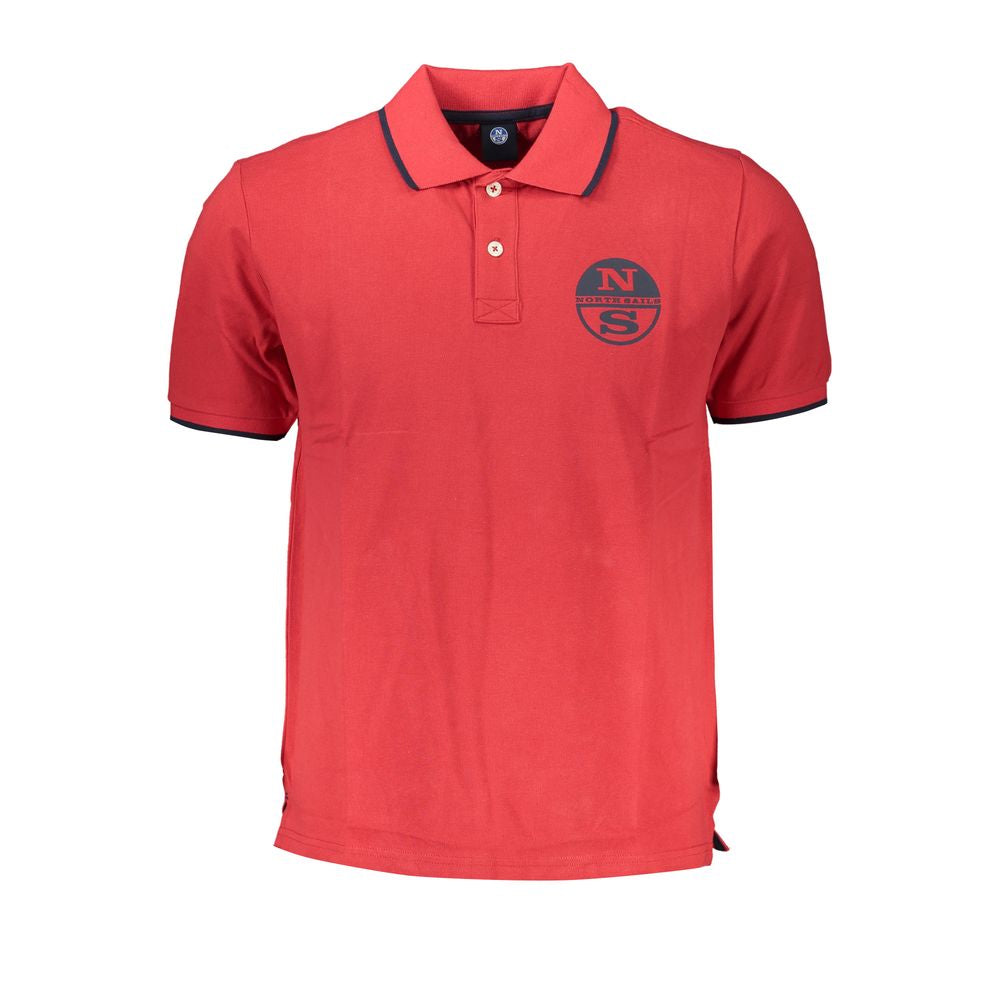 <tc>North Sails</tc> Red Cotton Polo πουκάμισο