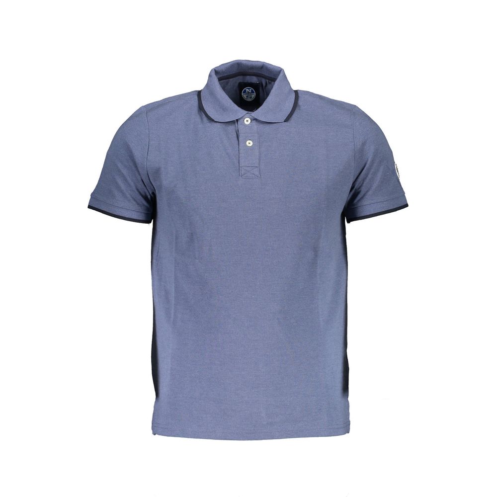 North Sails Elevated Casual Blue Polo with Contrasting Details