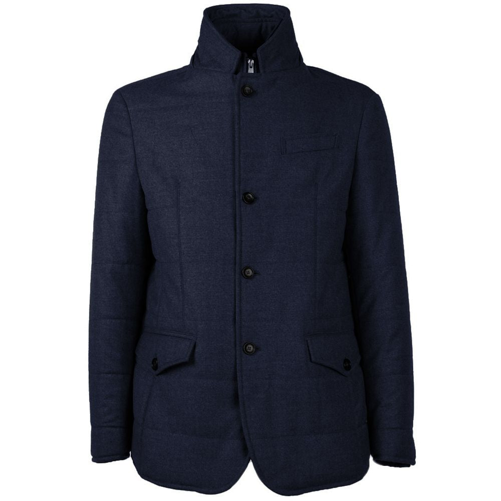 Made in Italy Blue Wool Jacket