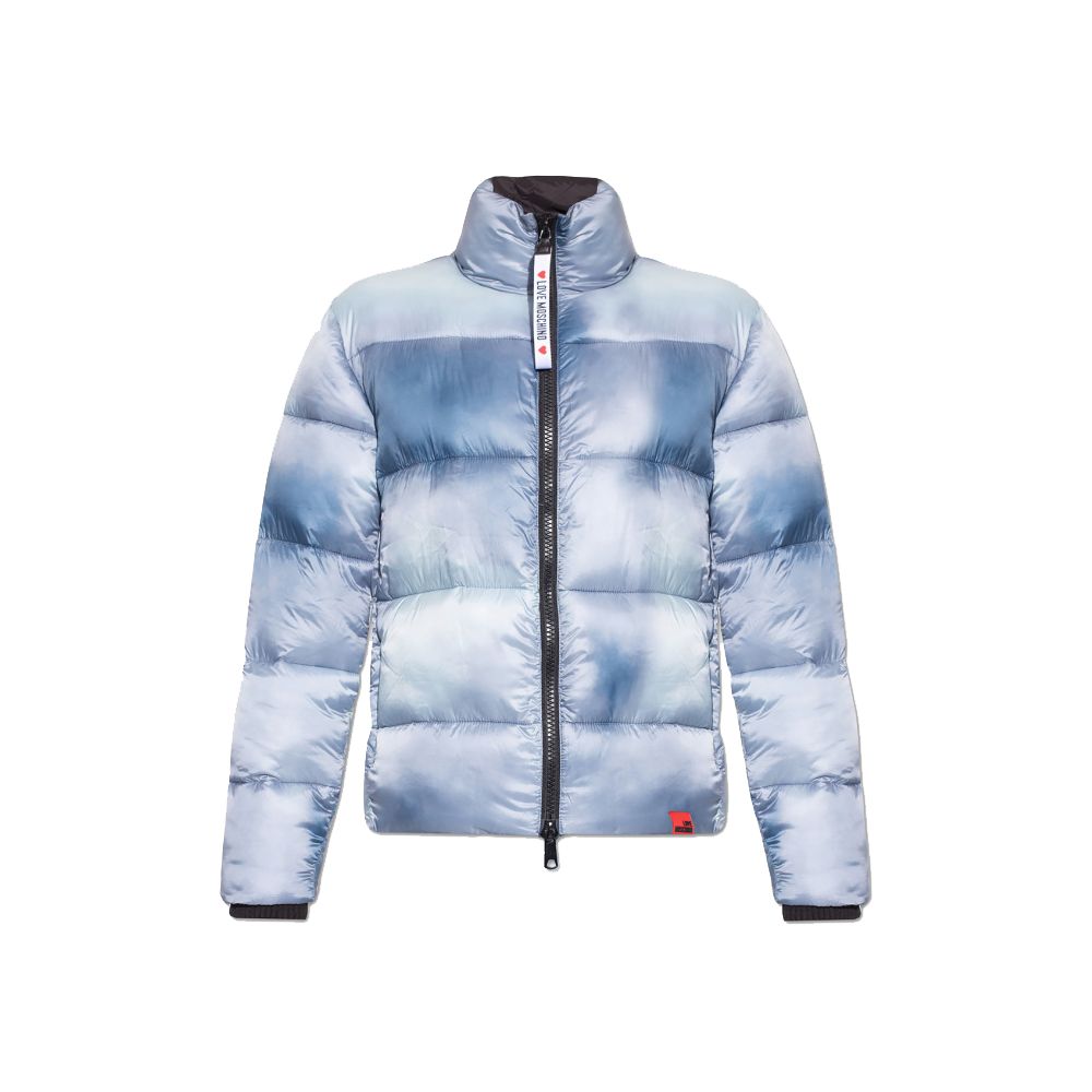 <tc>Love Moschino</tc> Chic Light Blue Down Jacket με λογότυπο